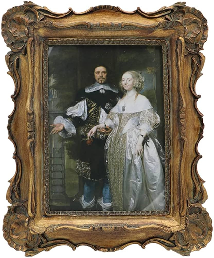 SYLVIA'S SHOP Vintage 5x7 Picture Frame, Antique Ornate Luxury Photo Frame, Table Top Display and... | Amazon (US)