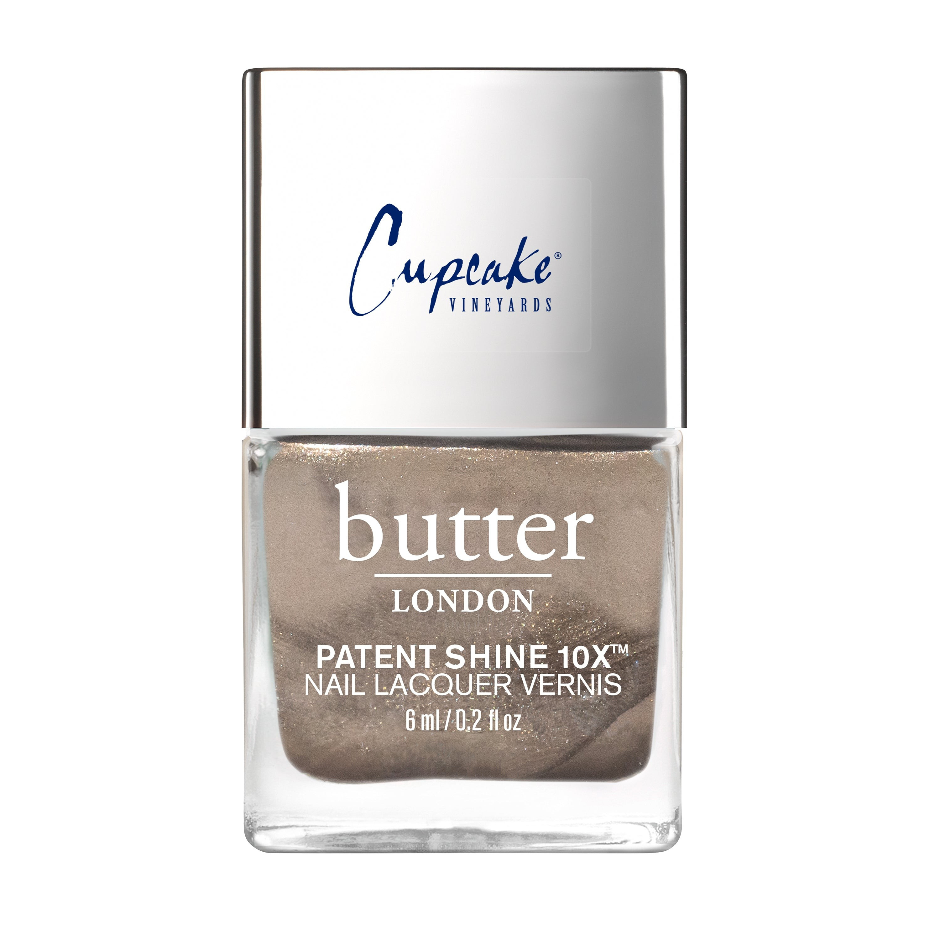 Back in a Prosecco Mini Patent Shine 10X Nail Lacquer | PUR, COSMEDIX, and butter London