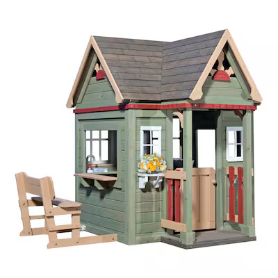 Backyard Discovery Victorian Inn Wood Playhouse Kit Lowes.com | Lowe's