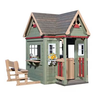 Backyard Discovery Victorian Inn Wood Playhouse Kit Lowes.com | Lowe's