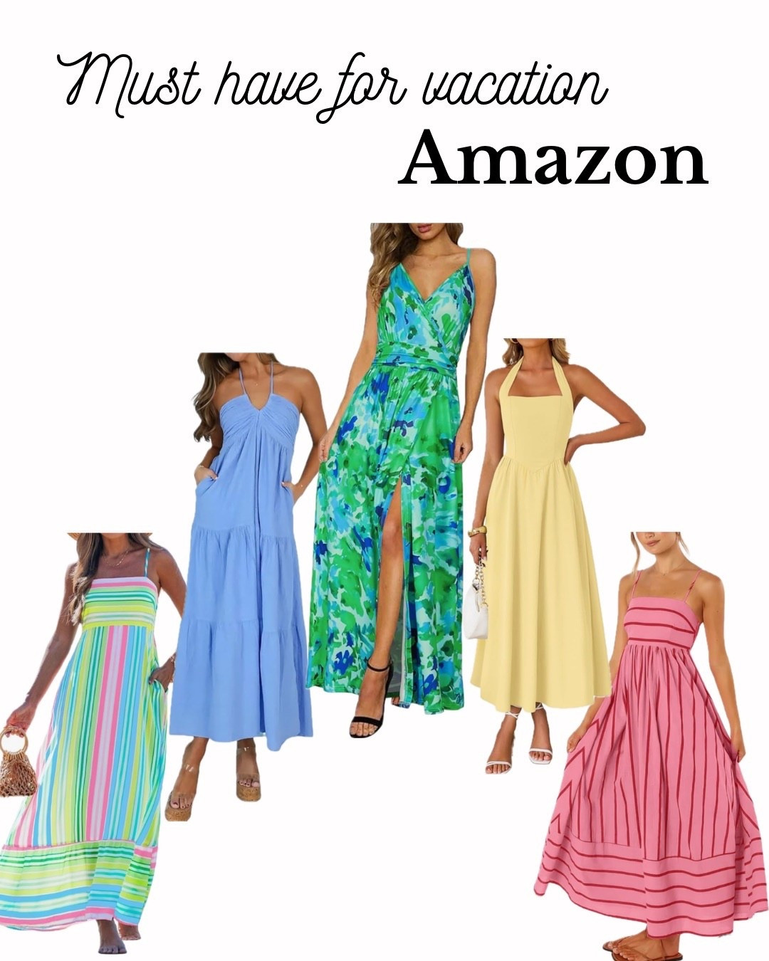 For the women staring at their suitcase wondering what to wear on vacation, these are the dresses I’d grab first. The colors are fresh, the silhouettes are easy, and each one works for everything from poolside lunches to sunset dinners and vacation photos. These Amazon vacation outfit ideas are exactly what I look for when I want pieces that feel stylish, comfortable, and ready for spring into summer travel.
Check out links and save yourself time finding the pieces.
#whattowearonvacation #vacationdressideas #amazonstylefinds #summervacationoutfits #easyfashion


#LTKTravel #LTKootd #LTKSeasonal