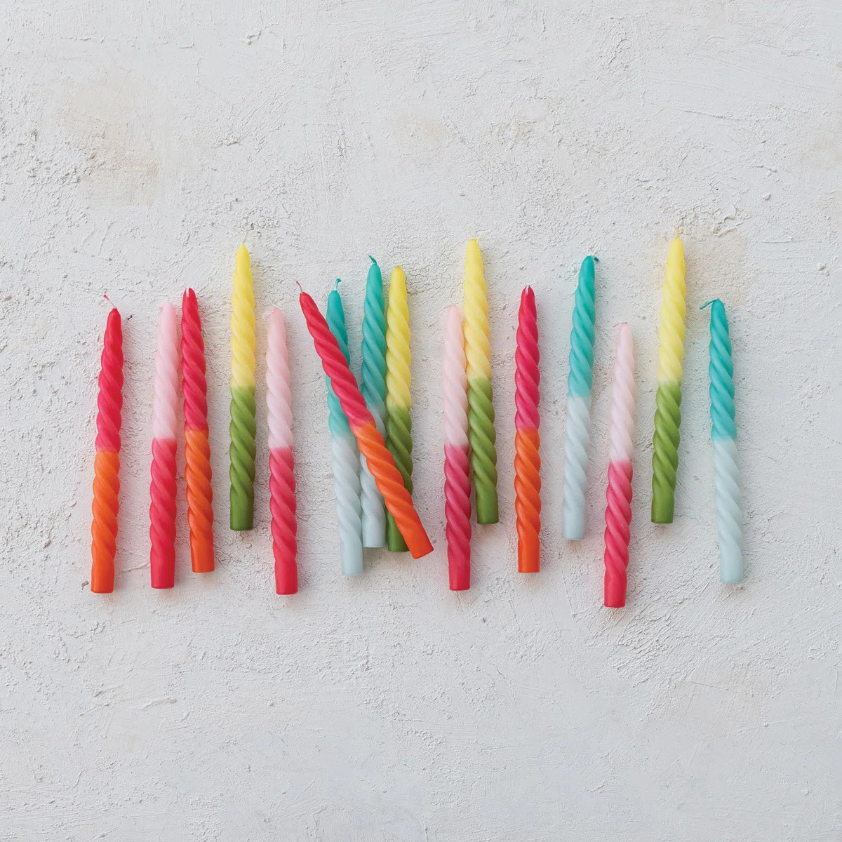 2-Piece Unscented Twisted Taper Candles, Fuchsia And Orange Ombre Color | Wayfair North America