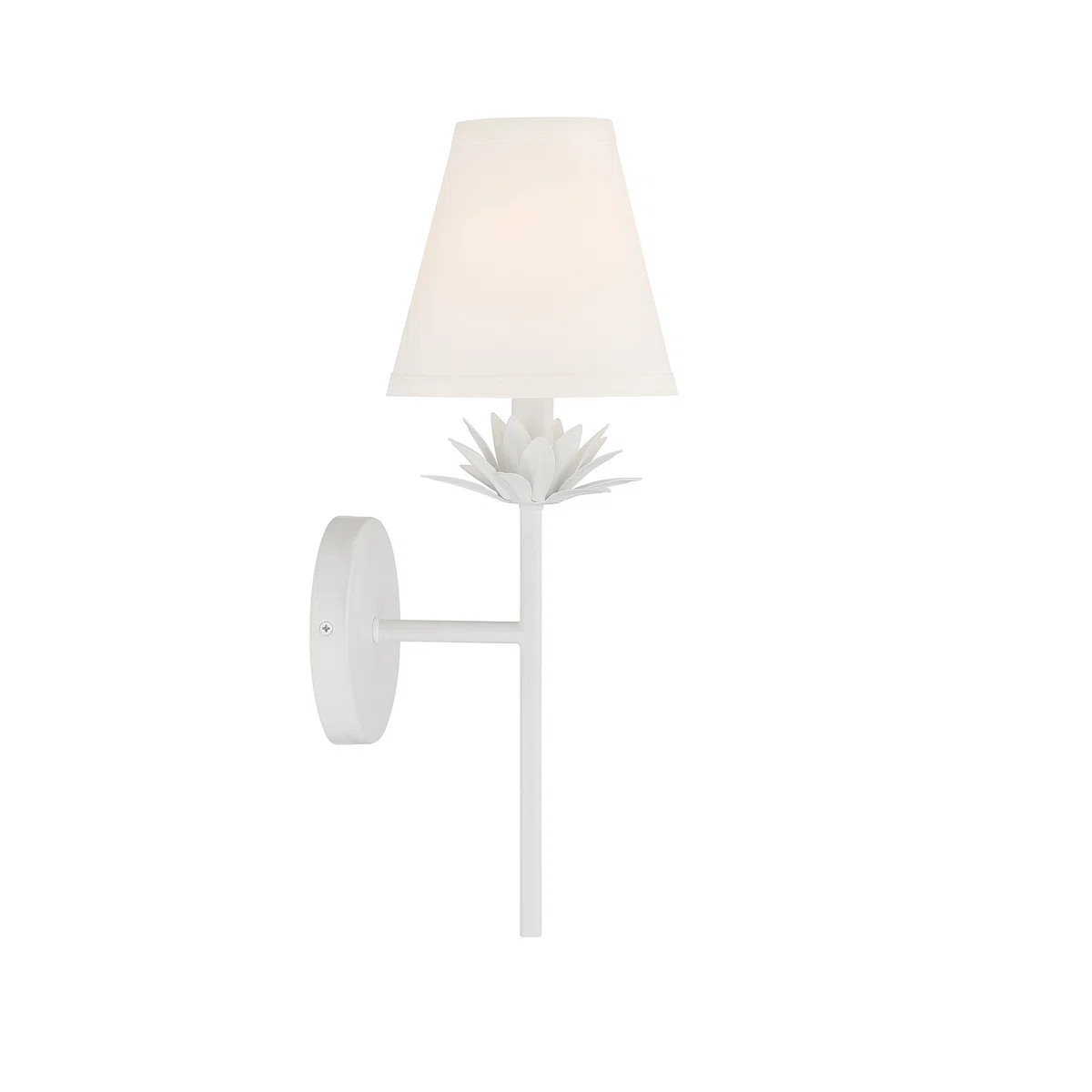 Meridian 1-Light Wall Sconce in White | Wayfair North America