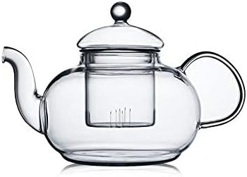 CnGlass Clear Glass Teapot with Removable Infuser 1000ML(33.8 oz) Blooming Tea Gift with Small Gl... | Amazon (CA)