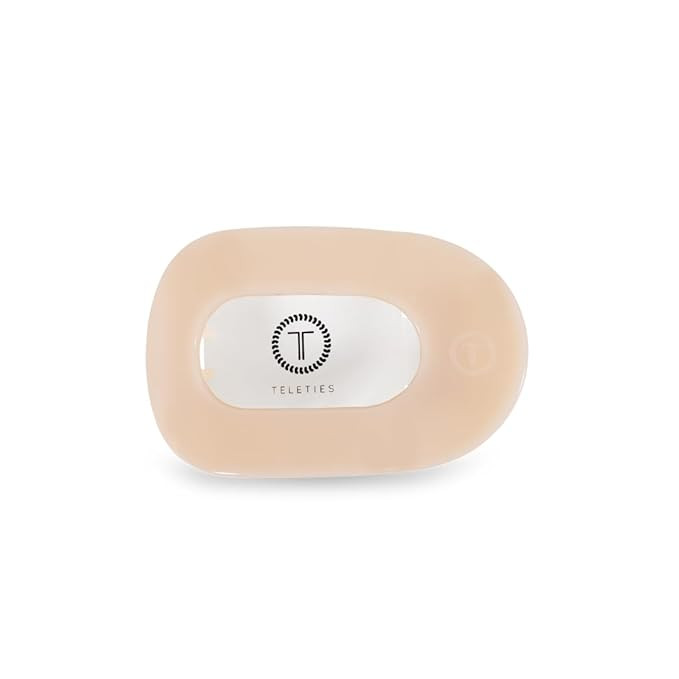 TELETIES - Large Flat Round Clip - Strong Grip, Bendable Teeth, Comfortable Curved Design - For L... | Amazon (US)