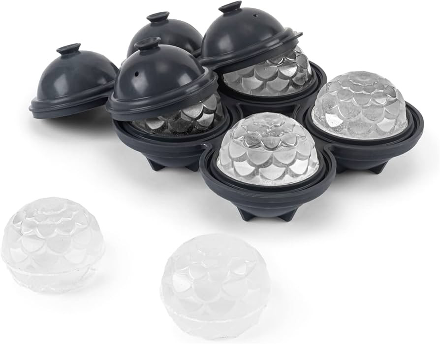 W&P Petal Ice Tray, Perfect Etched Spheres, Slow Melting for Whiskey and Cocktails, Food Grade Pr... | Amazon (US)