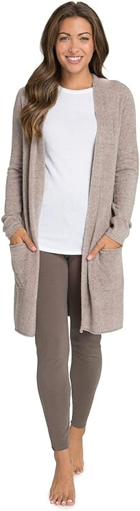 Barefoot DreamsCozyChic Lite Santa Monica Cardi, Heathered | Amazon (US)