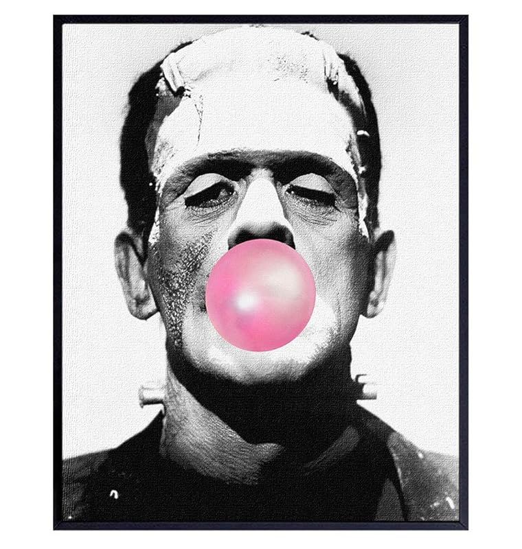 Frankenstein Poster - 8x10 Vintage Hollywood Wall Decor - Humorous Gift for Goth, Gothic Fan - Fu... | Amazon (US)