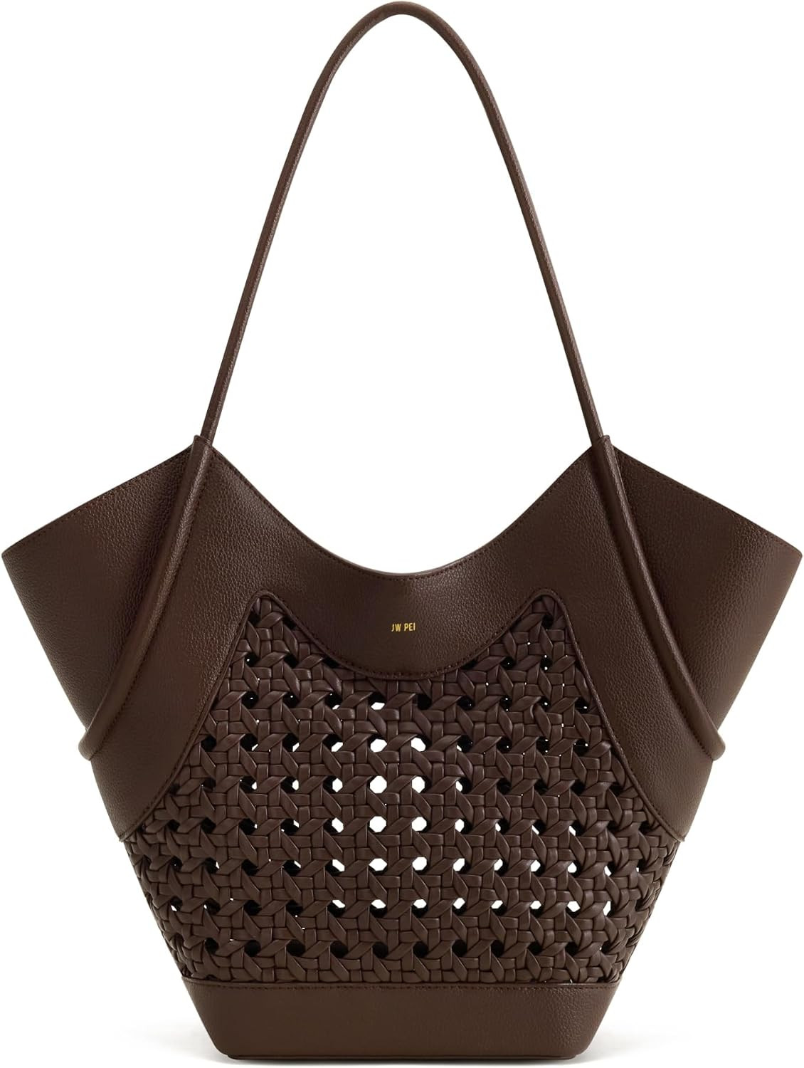 JW PEI Women's Maribel Woven Panel Tote Bag | Amazon (US)