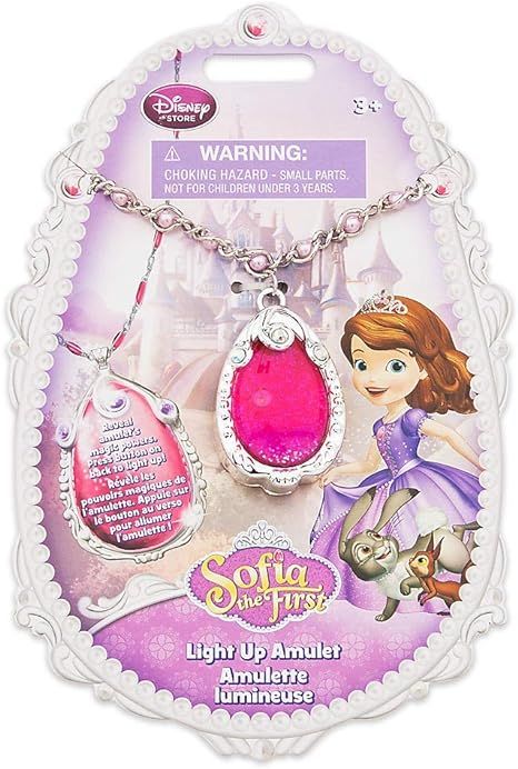 Sofia the First Light-up Amulet Disney Princess Necklace | Amazon (US)