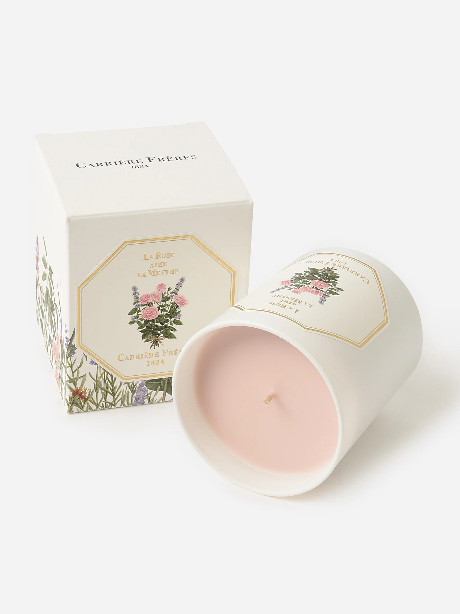 CARRIERE FRERES
                      
                     La Rose Aime La Menthe Candle | Saint Bernard