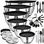 Umite Chef Mixing Bowls with Airtight Lids, 26Pcs Stainless Steel Bowls Set, 3 Grater Attachments... | Amazon (US)
