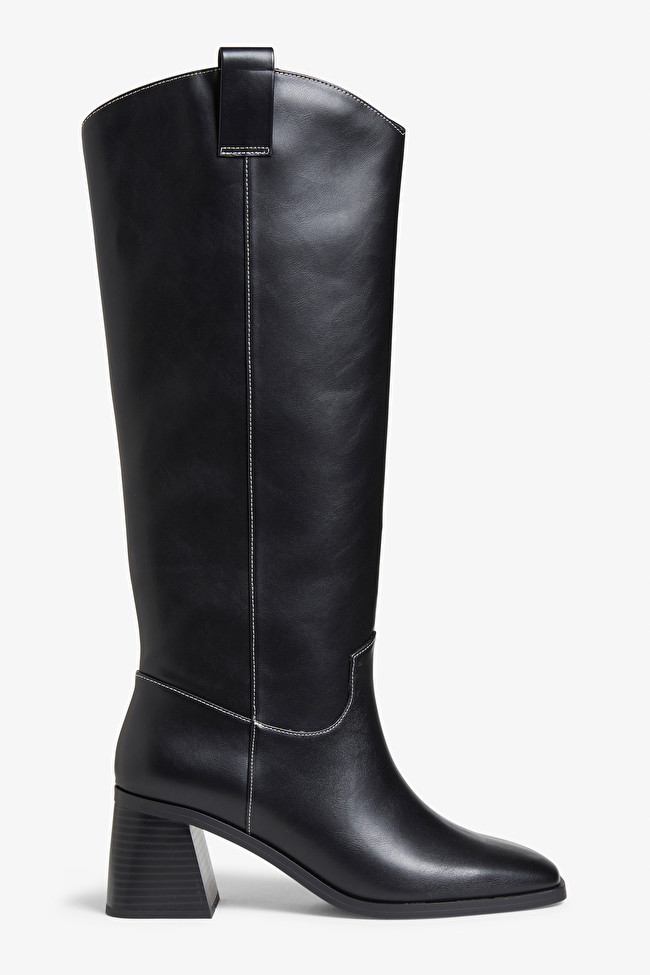 Wadenhohe Kunstlederstiefel | Monki (DE)