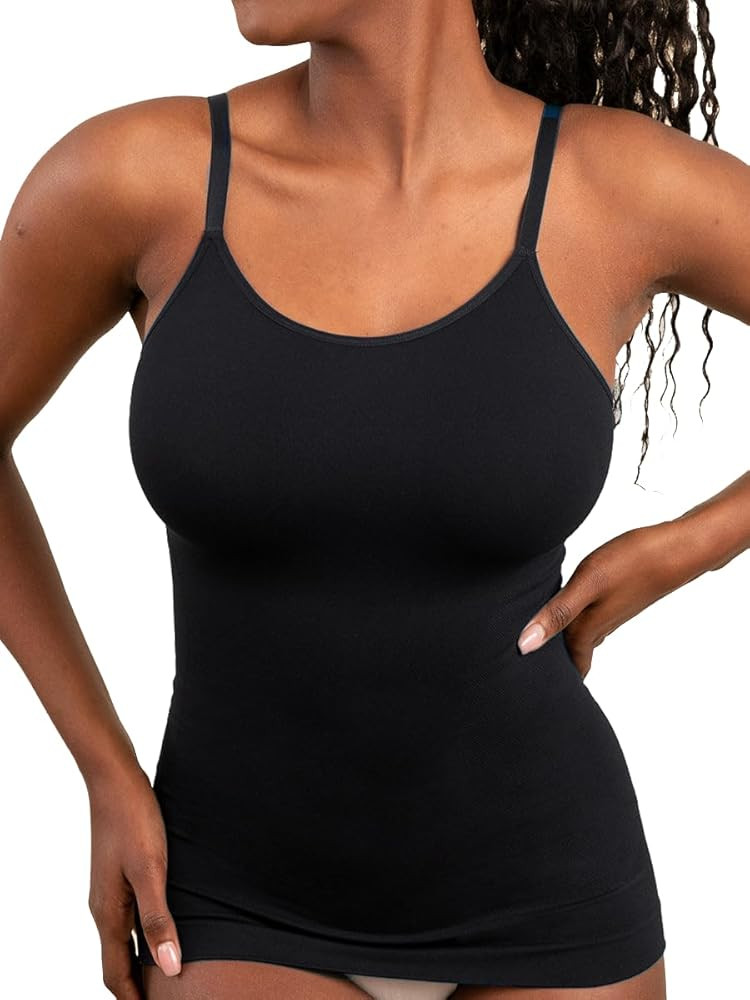 SHAPERMINT Womens Tops - Scoop Neck Cami Body Shaper for Women, Shapewear Tummy Control, Camisole... | Amazon (US)