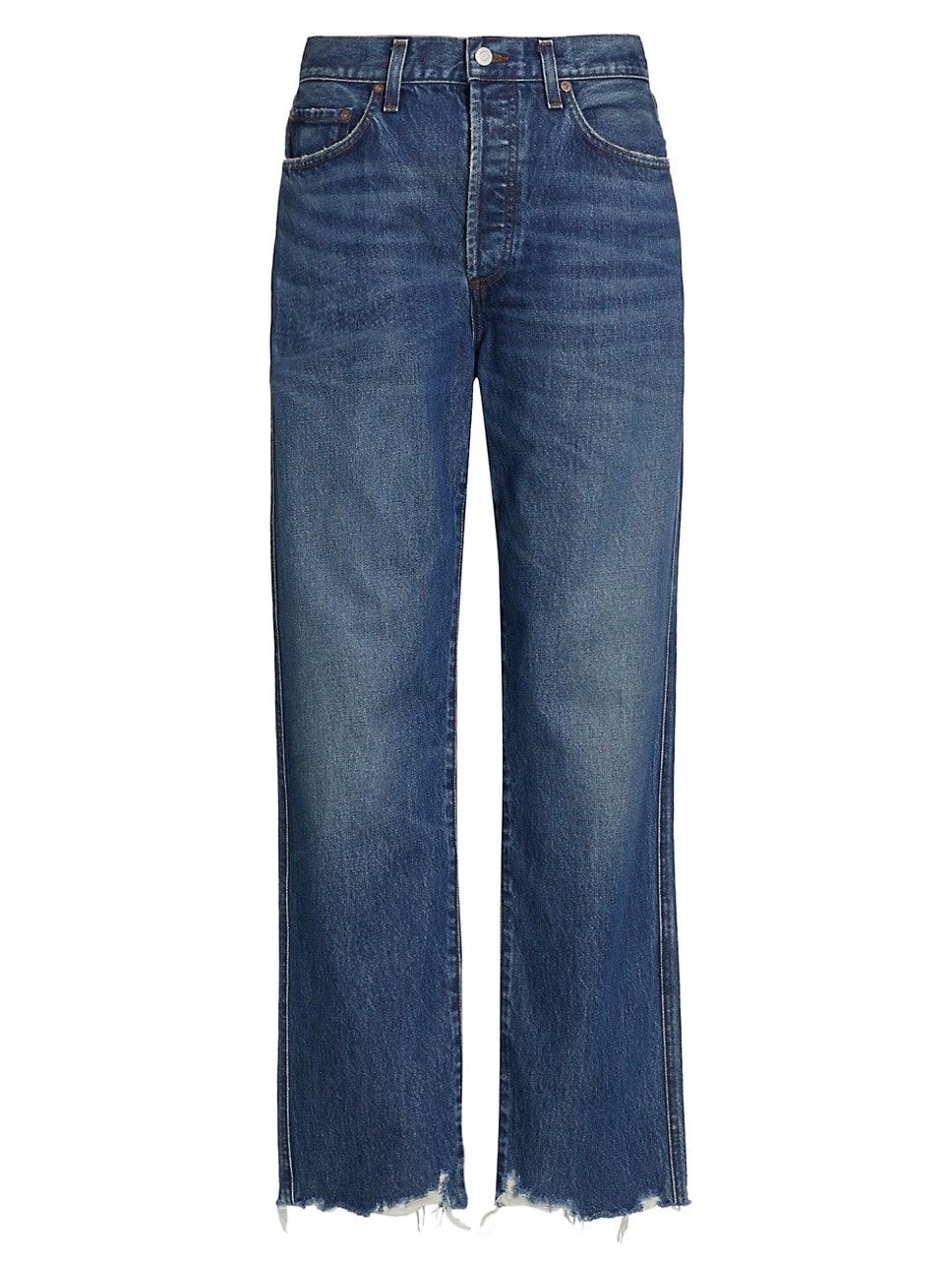 90's Pinch-Waist Straight-Leg Jeans | Saks Fifth Avenue