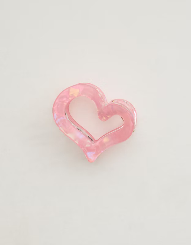 Aerie Jumbo Heart Cutout Clip | Aerie