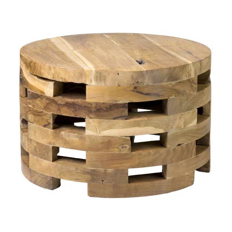 Bandla Solid Wood Drum Coffee Table | Wayfair North America