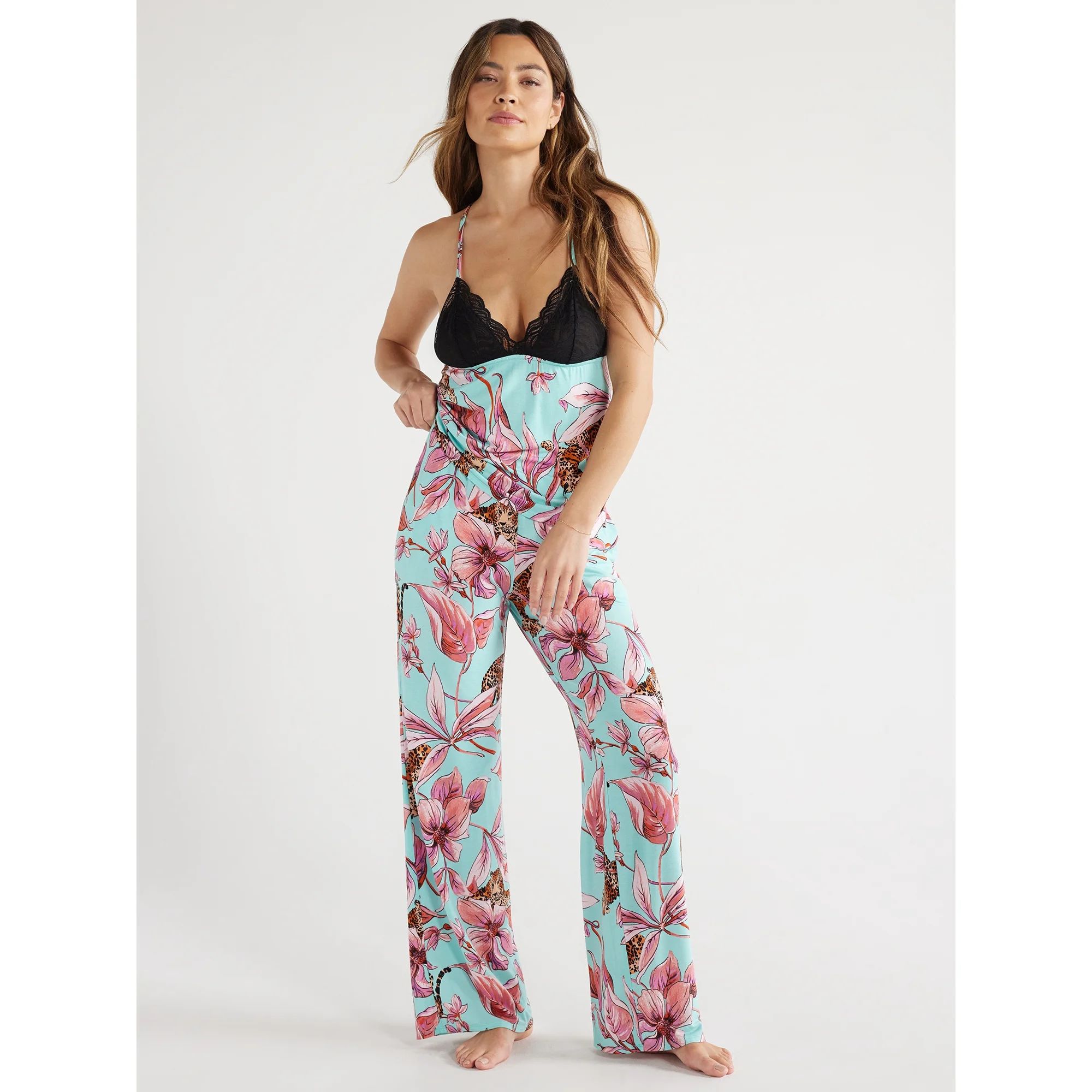 Sofia Intimates Women's and Plus Modal Cami and Pajama Pants Set, 2-Piece, Sizes XS-3X | Walmart (US)