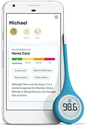 Kinsa QuickCare Smart Thermometer for Fever - Digital Medical Baby, Kid and Adult Termometro - Ac... | Amazon (US)