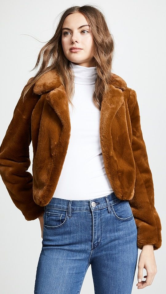 Cropped Faux Fur Jacket | Shopbop