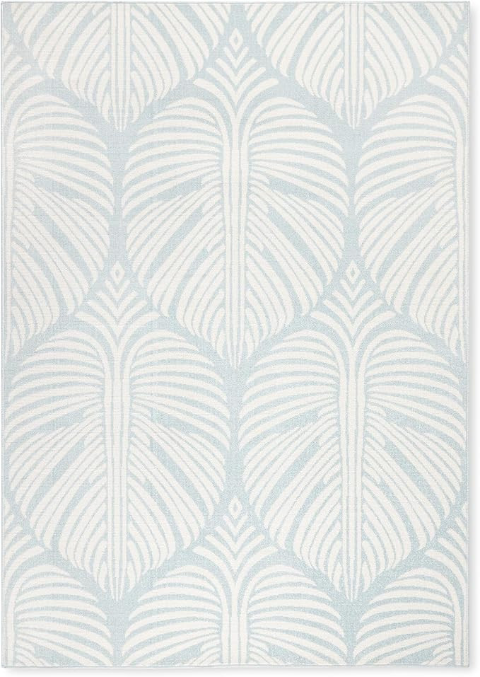 Tommy Bahama Lanai Palm Leaves Indoor Outdoor Area Rug, Leaf Tropical Design, UV Fade Resistant, ... | Amazon (US)