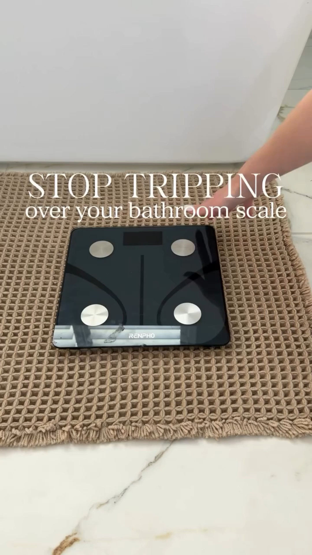 This scale holder keeps your bathroom scale tucked away and off the floor, but still easy to grab when you need it! No more awkwardly sliding it beside the vanity or leaving it out to trip over!💙💙

#amazonhomefinds, #bathroomorganization, #homeorganization
Bathroom organization, bathroom storage ideas, bathroom organization hacks, Amazon home finds, bathroom scale storage

#LTKHome #LTKdayinmylife #LTKselfcare