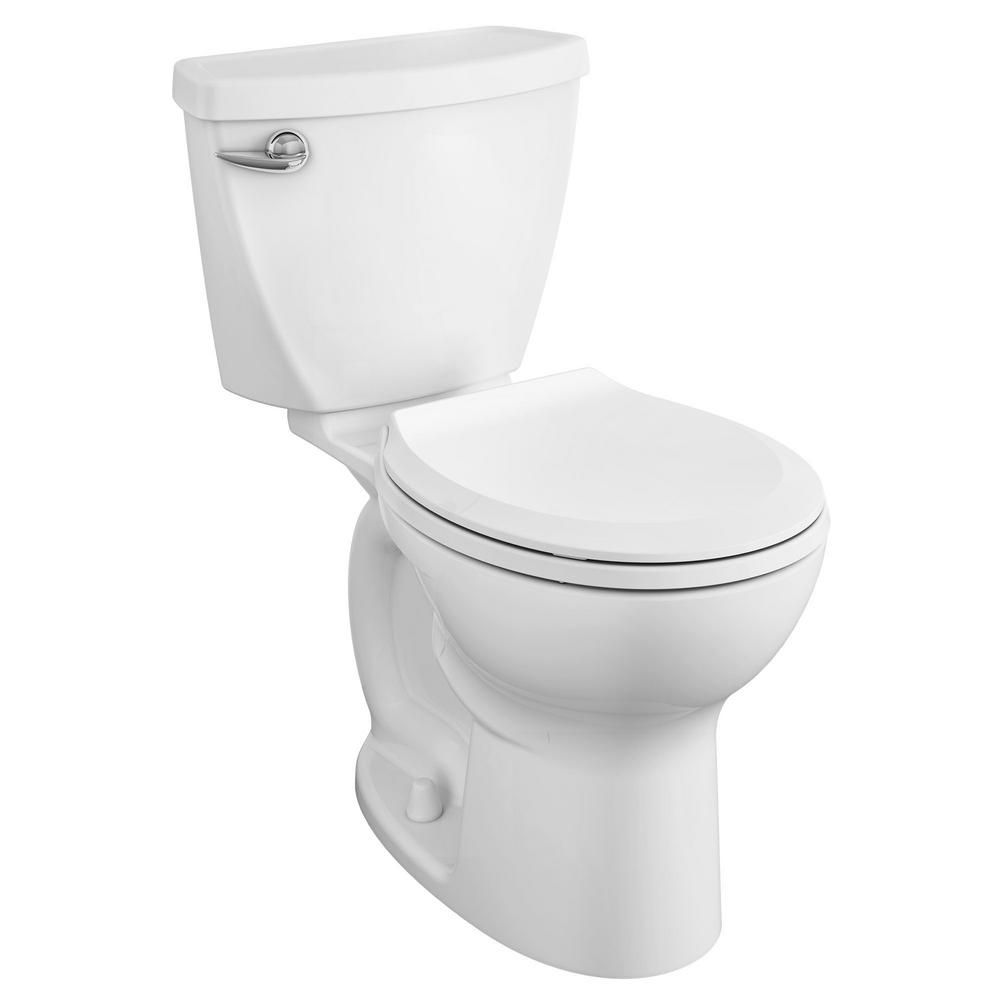American Standard Cadet Tall Height 10 in. Rough-In 2-Piece 1.28 GPF Single Flush Round Toilet with  | The Home Depot