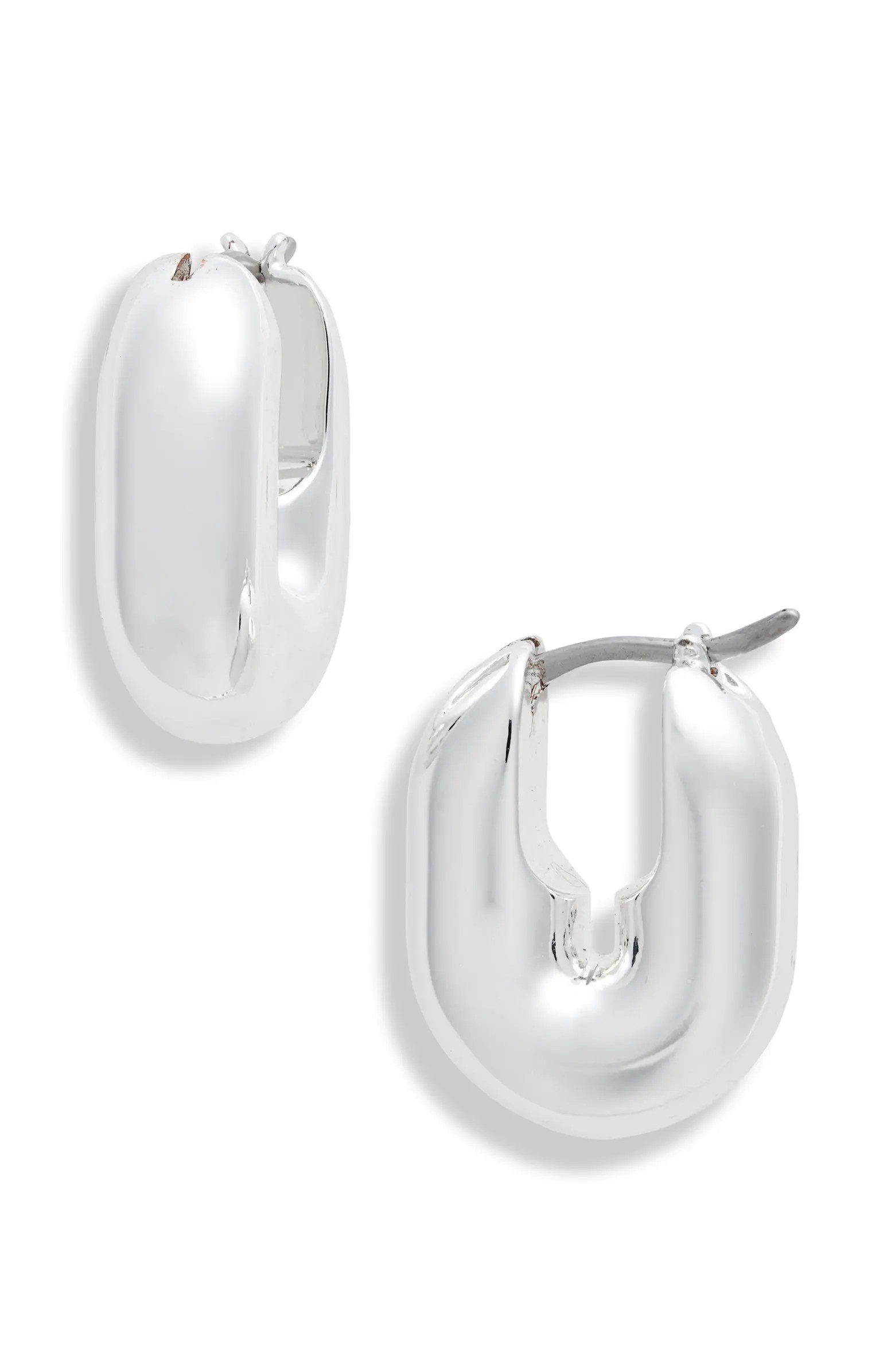 Puffy U-Link Hoop Earrings | Nordstrom