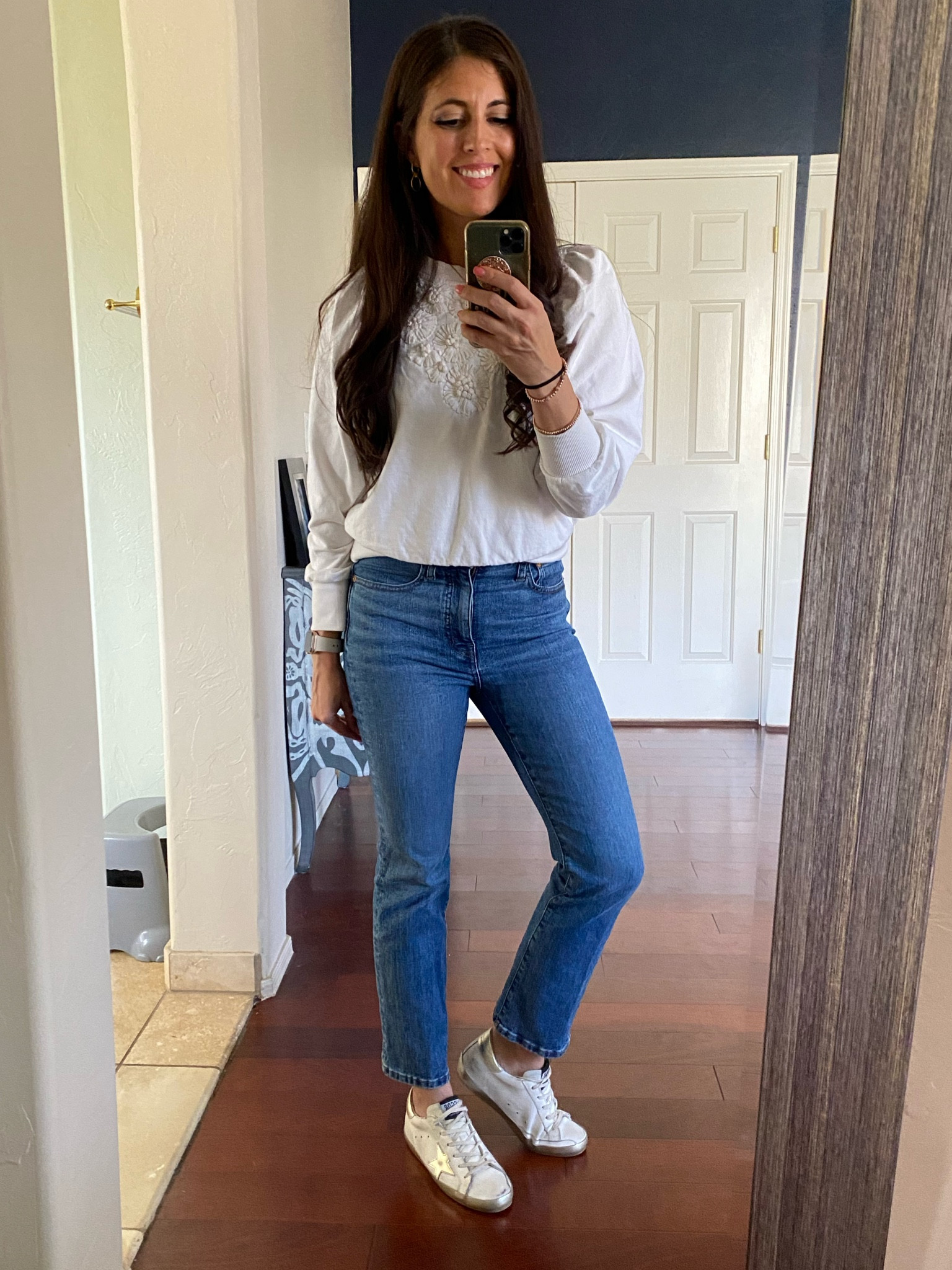 Sharing good cute embroidered sweatshirt. Perfect for the transition to spring! 

#LTKSeasonal #LTKFind #LTKstyletip