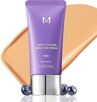 MISSHA M PERFECT COVER SERUM BB CREAM No.25 Warm Beige - Medium with Warm Undertone, BB Cream by ... | Amazon (US)