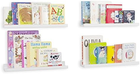 Amazon.com: Wallniture Denver Wall Mounted Floating Shelves for Nursery Decor - Kid’s Room Book... | Amazon (US)