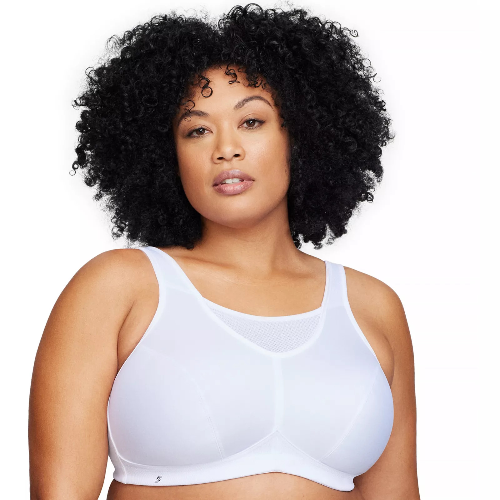 Plus Size Glamorise Full-Figure No-Bounce Camisole Wireless Sports Bra 1066, Women's, Size: 42 D, Wh | Kohl's
