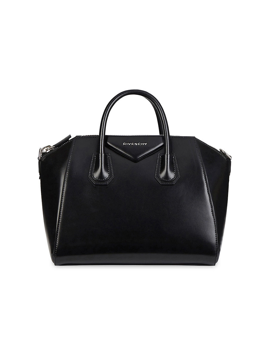 Women's Medium Antigona Bag in Box Leather - Black | Saks Fifth Avenue