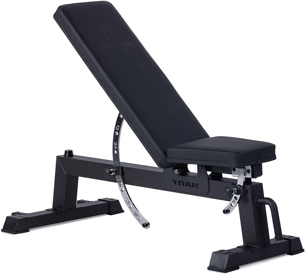 Titan Fitness Performance Series Adjustable Bench, Supports 650 LB Incline, Black Finish, Versati... | Amazon (US)