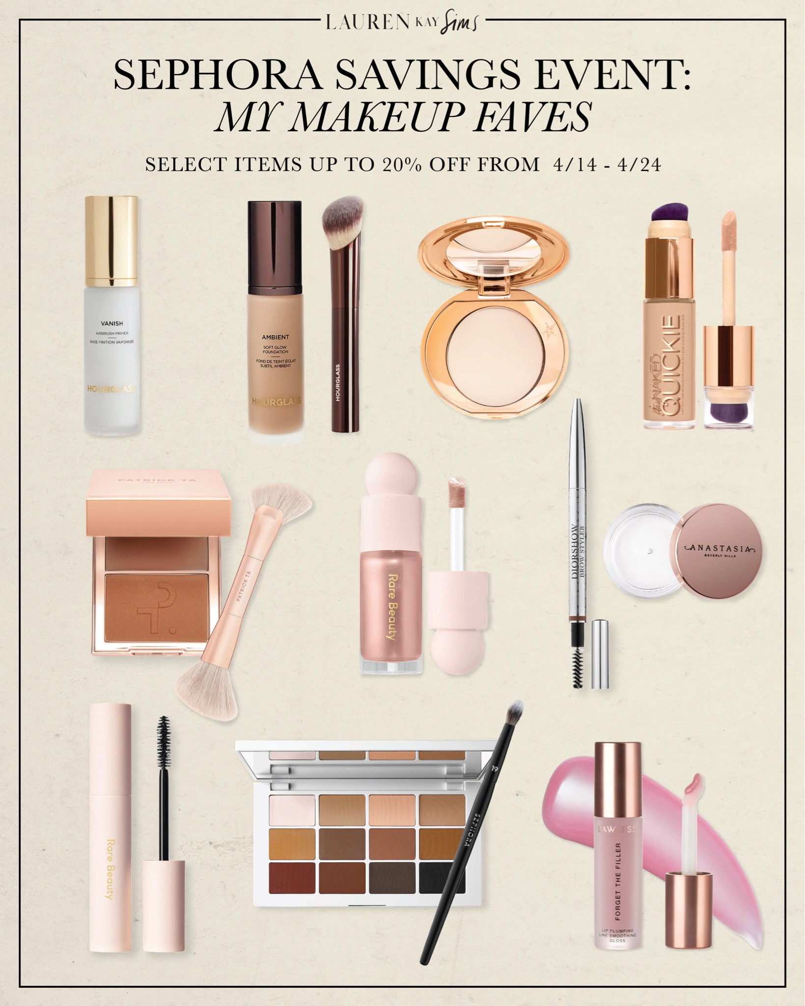 all the products I use in my makeup routine are included in the Sephora savings event! 😍

• 4/14-4/17: Rouge Early Access: 20% off
• 4/18-4/24: VIB Preferred Access: 15% off
• 4/18-4/24: All Tiers: 10% off 

#sephorasale #sephorasavingsevent 

#LTKBeautySale #LTKsalealert #LTKbeauty