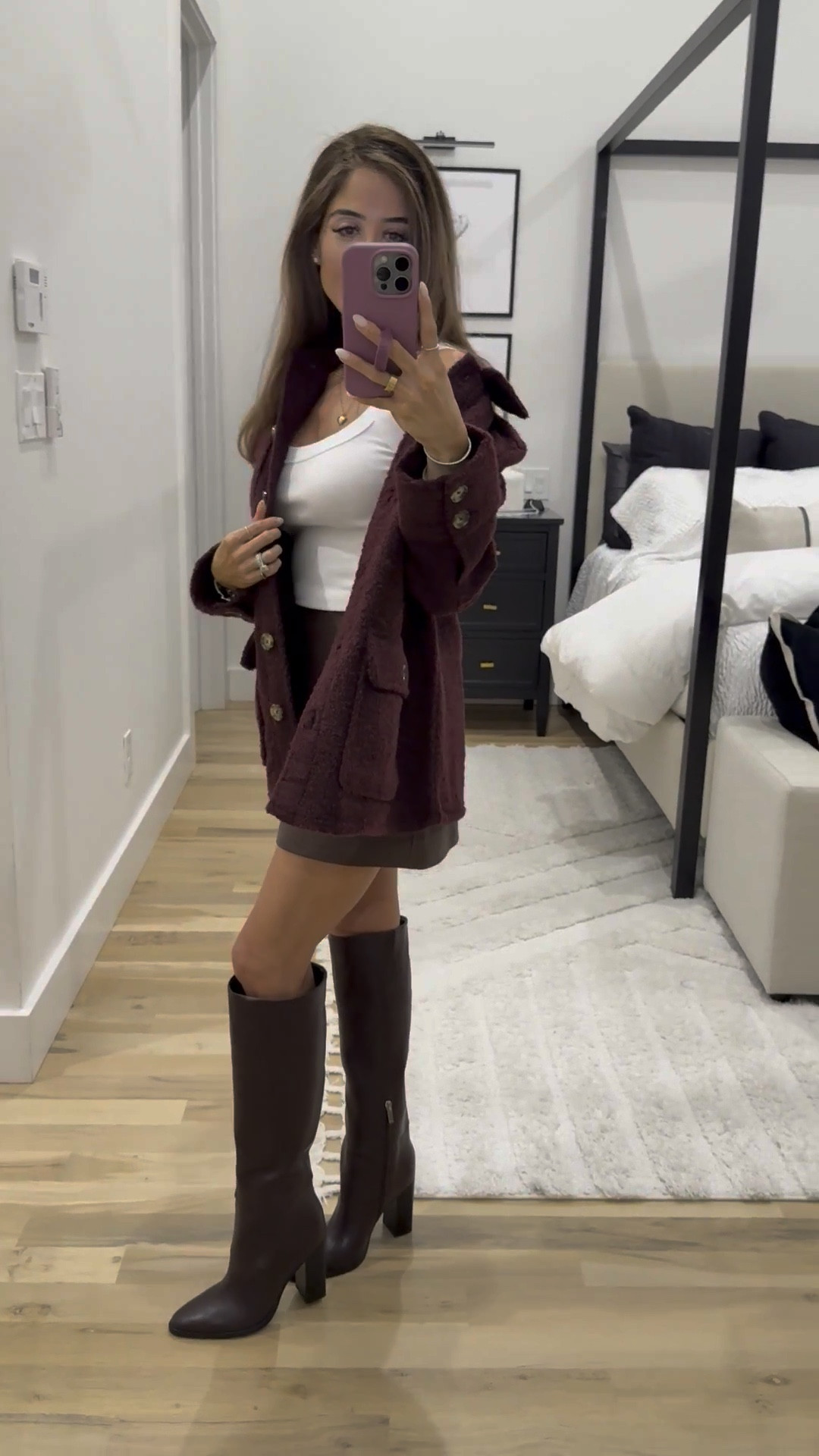 Winter outfit Walmart finds faux leather skirt Christmas outfit 

#LTKHoliday #LTKPetite #LTKSeasonal