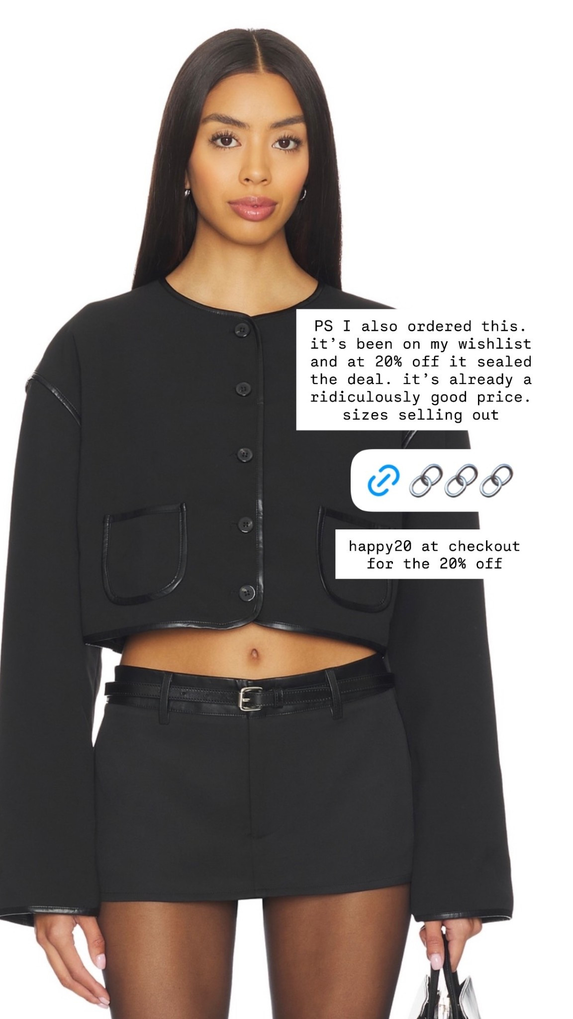 PS I also ordered this. it’s been on my wishlist and at 20% off it sealed the deal. it’s already a ridiculously good price. sizes selling out  happy20 at checkout for the 20% off