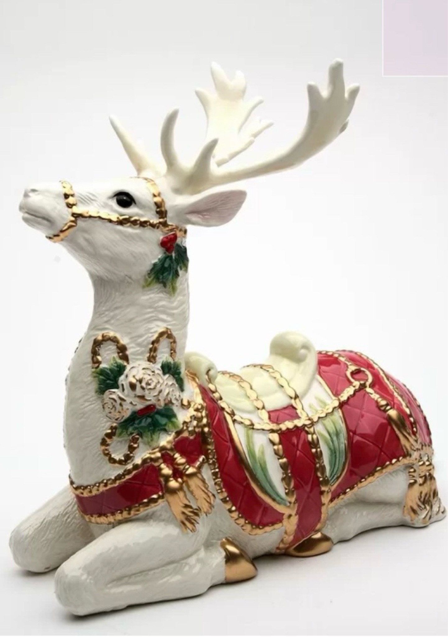Gorgeous ornate Christmas reindeer figurine.  

#LTKSeasonal #LTKFindsUnder100