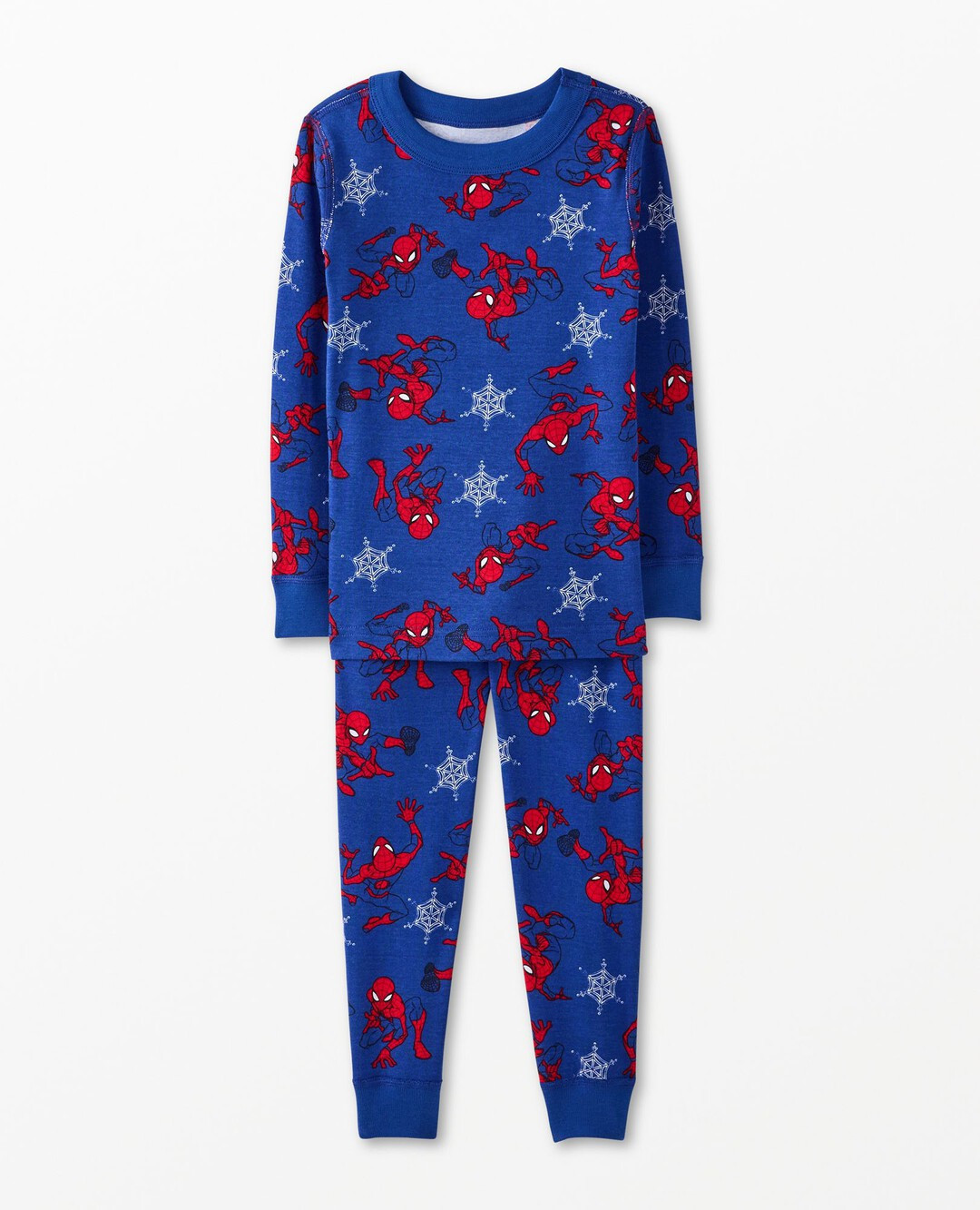 Kids Marvel Spider-Man Holiday Long John Pajama Set | Hanna Andersson