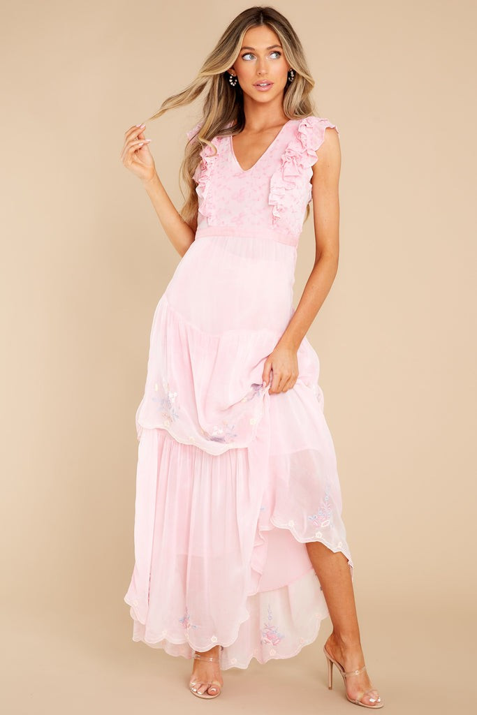 Chantelle Misted Lily Maxi Dress | Red Dress 