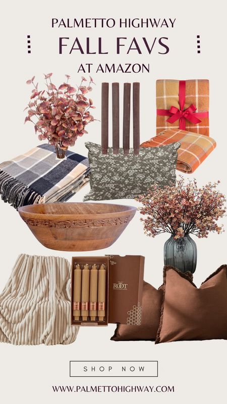 Even if you’re not a big decorator, these Amazon picks will add a little “Fall Inspo” to your home. Spruce up your table with some Fall stems or add a cozy throw to your couch then “Voila!” you’re ready for the season. 

Cozy Amazon Decor | Amazon Fall | Taper Candles | Autumn Stems | Fall Decor | Fall Pillows

#fall #driedstems #plaid #tapercandles #fuzzyblanket #beeswaxcandles #wool #cozy #cozyfall #cuddleup #fallpillows #falldecor #candles

#LTKSeasonal #LTKHoliday #LTKhome