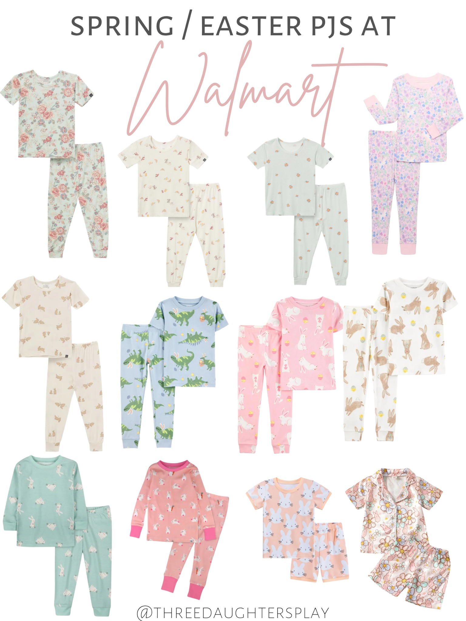 The cutest spring & Easter jammies! Most are $12 and under — sizes vary, but most are 12m - 5T.  Some sizes are already selling out, so grab yours now!

Easter pajamas, toddler pajamas, affordable kids clothes, Walmart finds

#LTKBaby #LTKSaleAlert #LTKKids