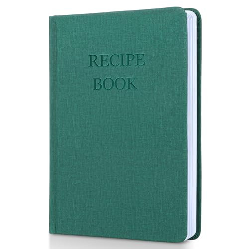 BeleePlanner Recipe Book, Blank Recipe Books to Write in Your Own Recipes, Waterproof Hardcover cook books with Prompts and Contents A5-Green | Amazon (US)