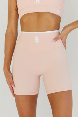 Astoria Seamless Ribbed Barre Short - Baby Pink | astoria activewear
