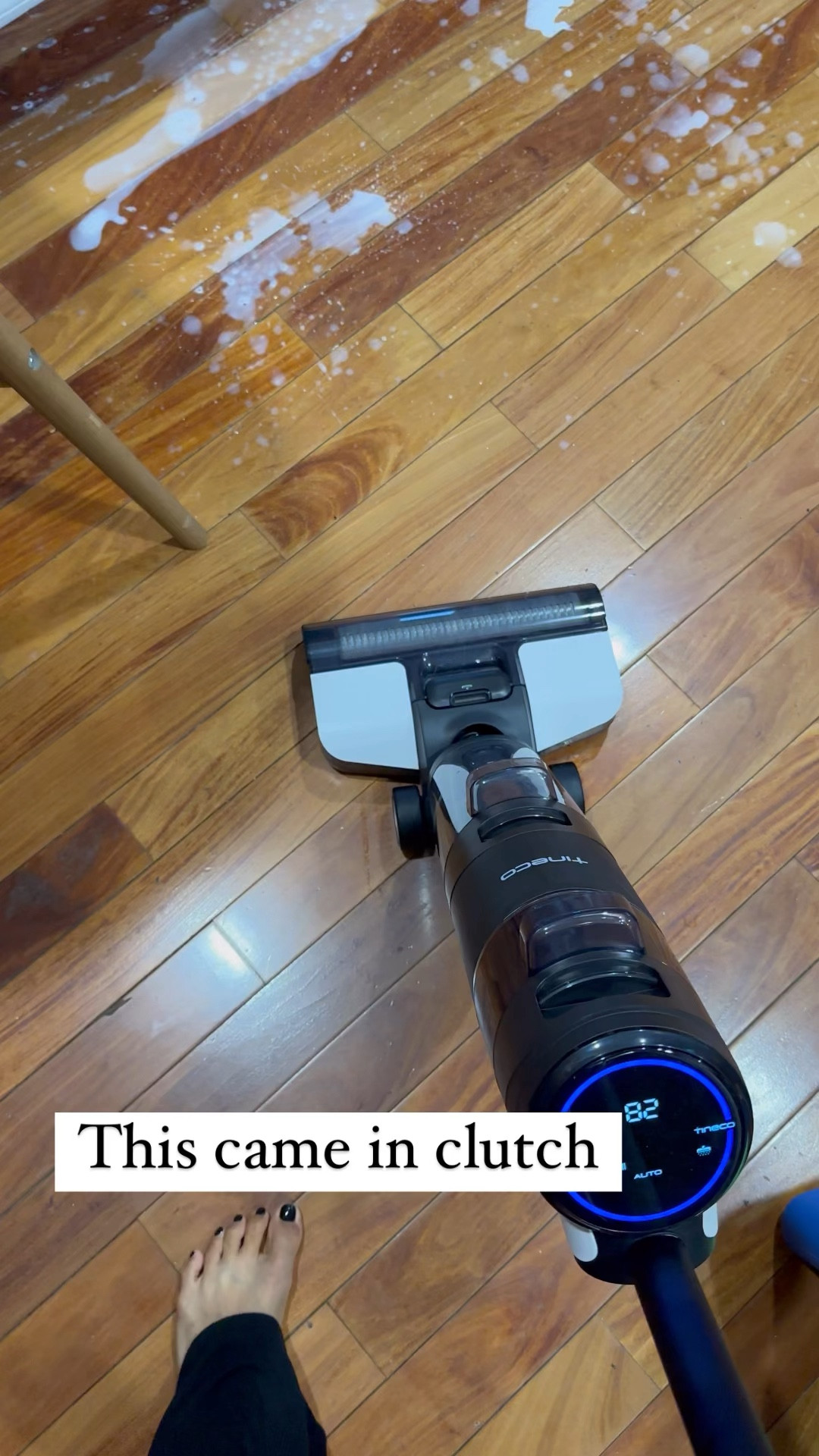 Literally spilled a whole glass of heated milk this morning and this Tineco vacuum came in for the save | #tineco #wetmop #vacuum #giftidea #cleaning #homehack #weddingregistry

#LTKGiftGuide #LTKhome #LTKVideo