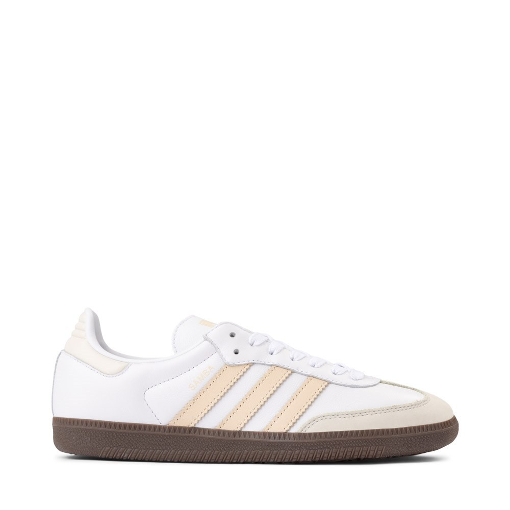 Womens adidas Samba OG Athletic Shoe - White / Sand Strata / Off White | Journeys