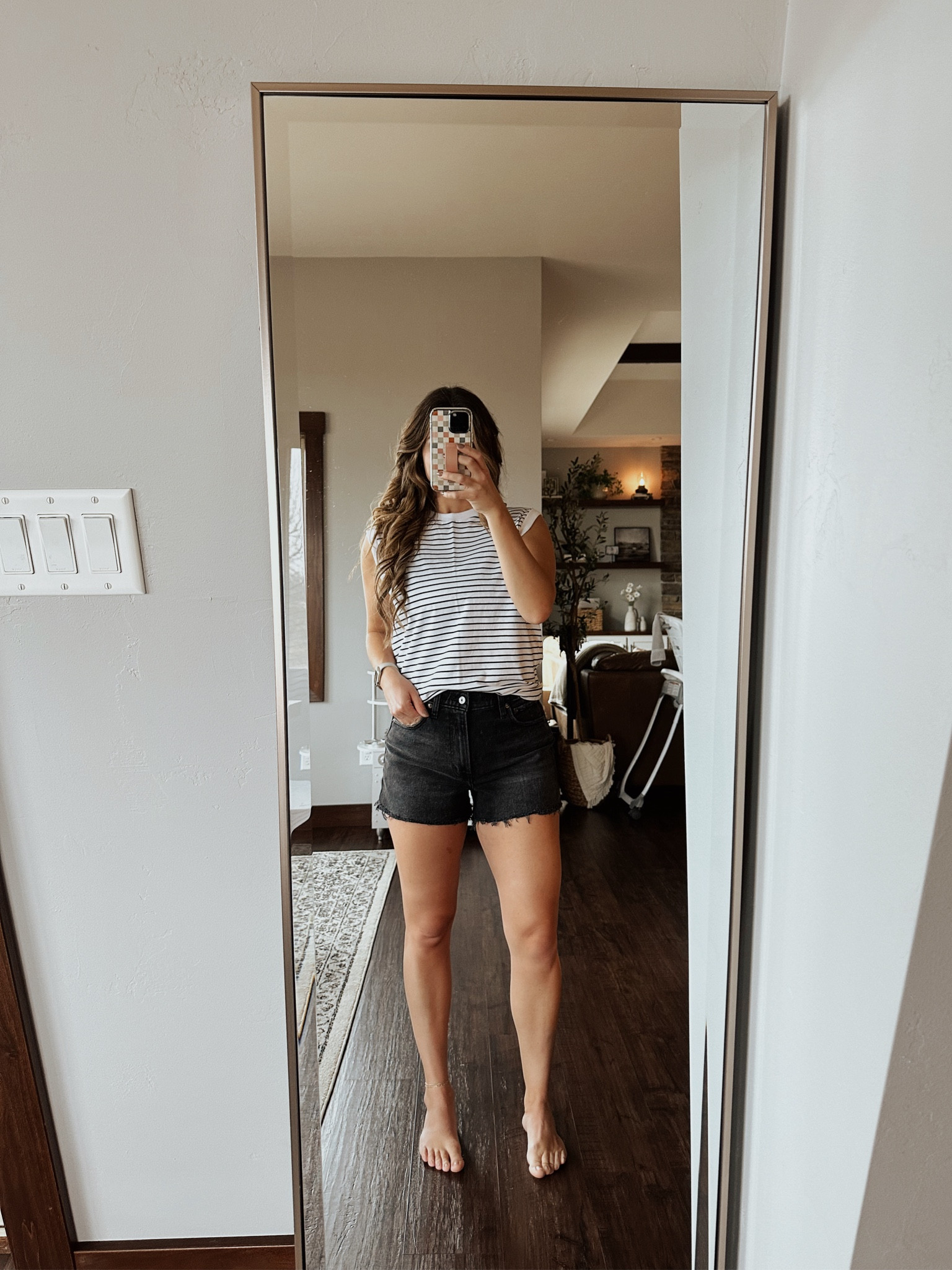 Classic summer staple🫶🏼 wearing a small in the tank (it’s oversized) and a 27 in the shorts! 

#LTKtravel #LTKSpringSale #LTKsalealert