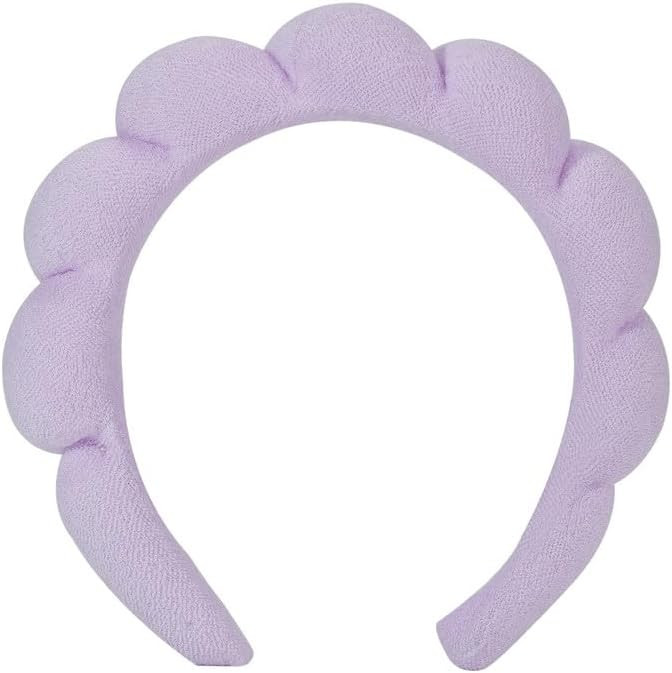 Soft Puffy Headband for Washing Face – Terry Cloth Skincare & Makeup Removal Hair Band for Wome... | Amazon (US)