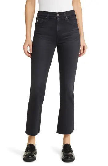 AG Farrah Raw Hem High Waist Crop Bootcut Jeans in 4 Years Discord at Nordstrom Rack, Size 24 | Nordstrom Rack