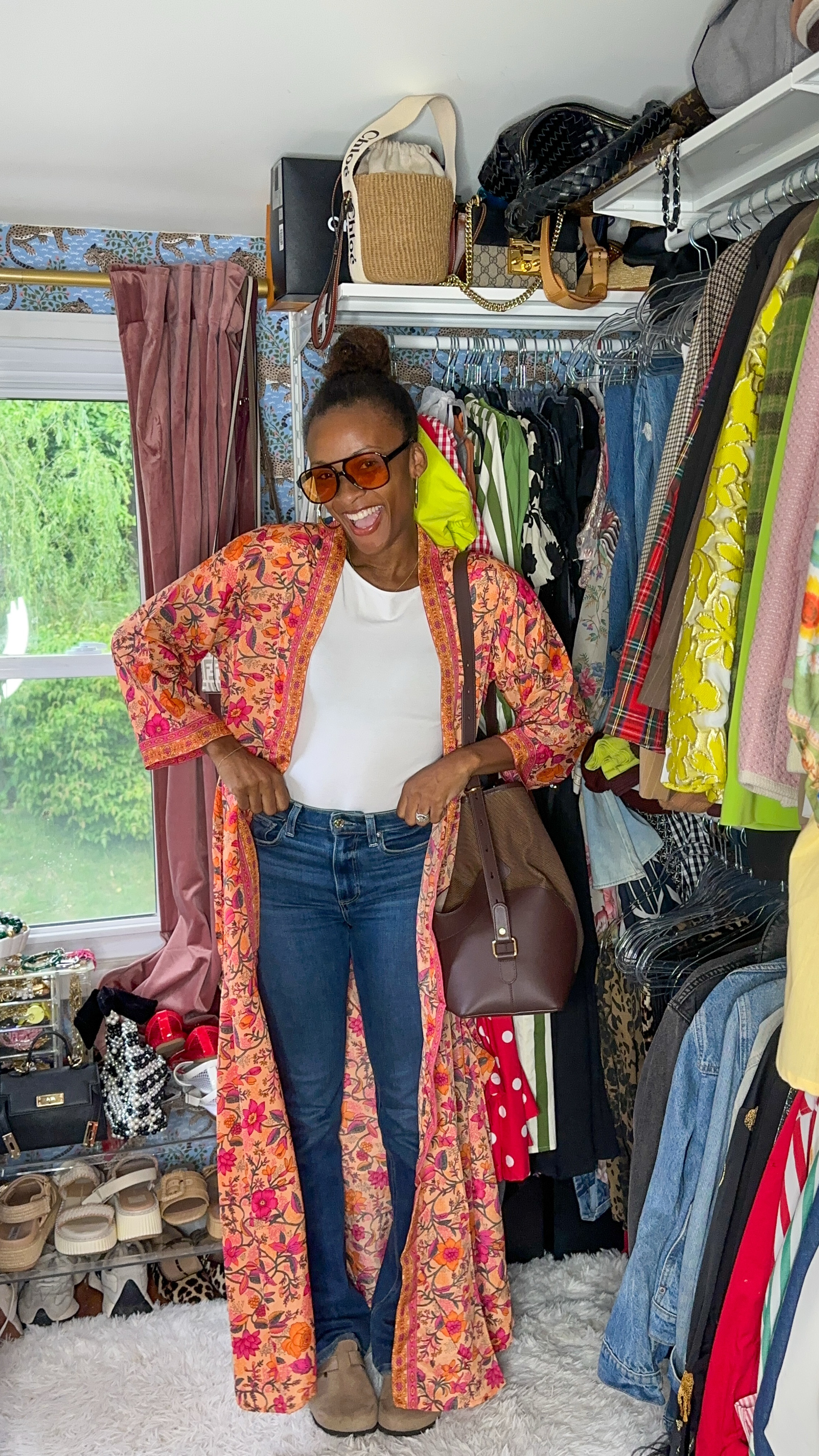 Get ready with me to go nowhere.  This kimono can double as a robe and who doesn’t own a comfy pair of jeans and a t-shirt/bodysuit?

Just because you aren’t going anywhere doesn’t mean you can’t look cute while doing so.

#LTKSummerEdit #LTKSeasonal